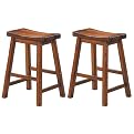Cherry 24" Scoop Stools - Set of 2