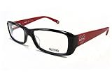 Moschino MO 040 Eyeglasses MO040 Black Palladium Red 03 Optical Frame