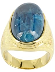 Yellow Bronze Labradorite Ring
