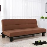Monaco 3-Position Convertible Futon Sofa in Sand