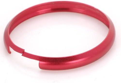 Fashion For Mini Cooper Smart Key Fob Ring Rim Trim Cover Surround Replacement Red Aluminum