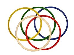 Agility Rings - Set of 10 - 2 Each in Blue, Red, Yellow, Green and White