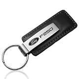 Ford F250 Black Leather Key Chain