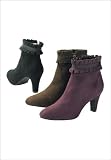 Jessica London Plus Size Desi Ruffle-Trim Bootie