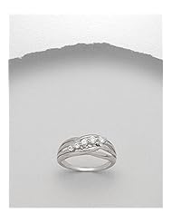 CZ Ring In 92.5 Sterling Silver