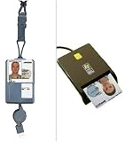 SGT119 Smart Badge CAC ID Holder & Retractable USB Smart Card Reader and SGT111 DOD Military USB CAC Smart Card Reader