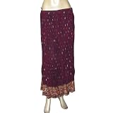 Umbrella Cut Long Skirt Cotton Printed Size 12 (skt460)
