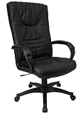 Black Leather Executive High Back Office Chair [BT-9975H-BK-GG]