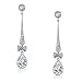 Bling Jewelry CZ Vintage Art Deco Ribbon Bow Bridal Chandelier Earrings 41hjl8dzN3L. SL75 Sparkle and Dazzle Wearing Wholesale Costume Jewelry