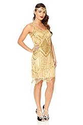 Plus Size Beaded Sequined Vintage Sleeveless Above the Knee Polyamide/Tulle  Dress