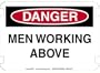 20 x 14 Standard Danger Signs- Men Working Above