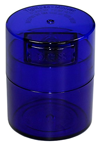 Minivac TV1-CBT - 10g to 30 gram Vacuum Sealed Container Blue Tint