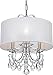 Crystorama 6623-CH-CL-S Transitional Three Light Mini Chandelier from Othello collection in Chrome, Pol. Nckl.finish, 15.00 inches