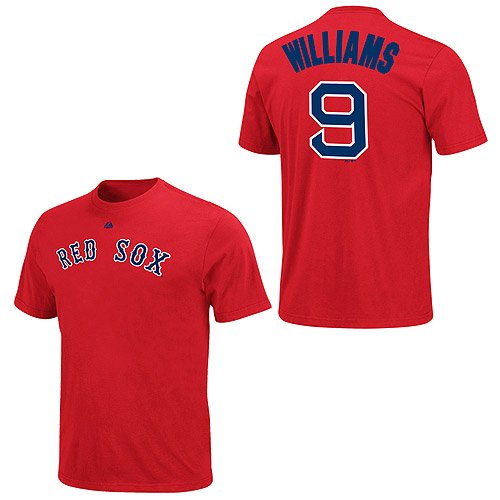 Ted Williams Boston Red Sox Cooperstown Name and Number T-Shirt (Medium)