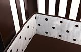American Baby Company Espresso Dot Crib Bumper - Blue