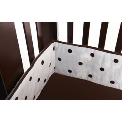 American Baby Company Espresso Dot Crib Bumper, Blue American Baby Company Espresso Dot Crib Bumper, Blue