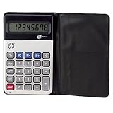8-Digit Handheld Calculator with Wallet Case, Battery Powered CEB95001