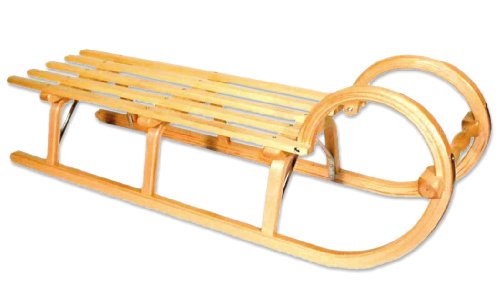 Ress Gebirgsrodel 115 cm Lattensitz, natur lackiert