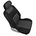 BDK Classics - Black & Charcoal Gray Mesh Cloth Seat Covers - Split Option Bench - Full Set