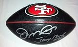 JOE MONTANA & JERRY RICE Hand Signed Autographed Fullsize 49ers Commemorative Football