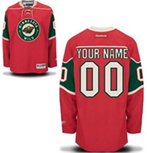 Men's Minnesota Wild Home Red Jersey Justin Fontaine #14_L