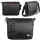 CaseCrown Horizontal Multi Pocket Mobile Messenger Bag (Black) for the Apple iPad and iPad 2