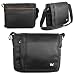 CaseCrown Horizontal Mobile Messenger Bag (Black) for the new iPad / iPad 2 / iPad 3 / Amazon Kindle Fire (tablets & eReaders)