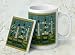 Coffee Mug and matching coaster ~ Four Lighthouses ~ large 14 oz capacity ~ one ceramic mug and one tile coaster~ code 614