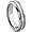 6MM Tungsten Carbide 14K White Gold Inlay Wedding Band Sz 5.0