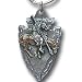 Pewter Key Ring - End of the Trail On Arrowhead - Pewter Key Ring - End of the Trail On Arrowhead Image
