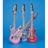 12-Pack Inflatable Rock Star Electric Guitar