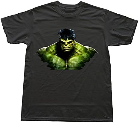 Man's T-shirt The Incredible Hulk Symbol Marvel Licensed Adult Long Size L Black