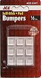 SHEPHERD HARDWARE 51477 ACE SOFT VINYL PROTECTIVE CUSHION BUMPER pack of 6