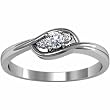 Platinum Diamond Ring - 0.12 Ct.
