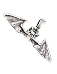 Welded Bliss Sterling 925 Silver Bat Charm Pendant, Free Split Ring WBC1190