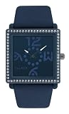 Haurex Italy Women's BF369DBB Diverso Pc Square Swarovski Blue Watch