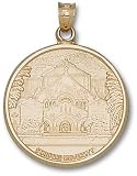 Stanford Cardinal Solid 10K Gold Palm Drive Church Pendant