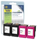 HP 301XL Black / Colour – 4 Compatible Printer Ink Cartridges for Deskjet 1050 3050 2050A 3050A 3054A 2050S 3050S 1050S 1000Cse 1000CXI 1050A 3000 All-in-One e-All-in-One 2054A 3050ve 3052A