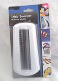 from Home SiL Home WHITE PLASTIC ROTATING TABLE TOP SWEEPER table crumb brush