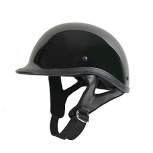 Amazon.com: HCI-105 Polo - Black Motorcycle/Scooter Half Helmet (Small): Automotive