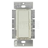 DVELV-300P-LA, Lutron 300W Diva Electronic Low Voltage Dimmer, Single Pole - Light Almond