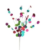 18 Regal Peacock Beaded Multi-Color Sequin Christmas Spray