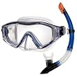 Adult Single Lens Mask Paired with Semi-dry Snorkel - Best Snorkeling Combo Set