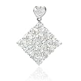 Diamond 18k White Gold Heart Pendant 41hkIzxLoUL. SL160 Diamond 18k White Gold Heart Pendant