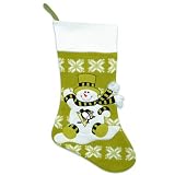 24" NHL Pittsburgh Penguins Knit Snowman & Snowflake Christmas Stocking