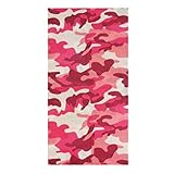 Cycling Bandana Face Shield Headband Ice Skiing Headwear, Red Camouflage