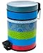 Kitchen & Housewares : Present Time Bathroom waste bin Flower Patchwork s/s