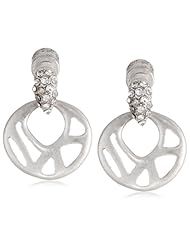 Kenneth Cole New York "Limelight" Pave Cut-Out Drop Earrings