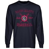 NCAA Saint Mary's Gaels Vintage Arc Long Sleeve T-Shirt - Navy Blue