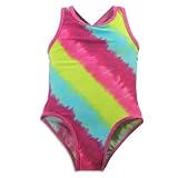 Carters Watch The Wear - Girls Tie Dyed 1 Piece Bathing Suit, Purple, Multi